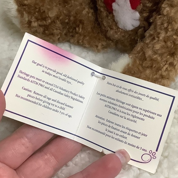 GANZ Heritage Collection 9 inch Valentine Eclair Bear Stuffed Animal Plush wTags - Picture 6 of 7